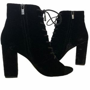 **NEW** Joie Lakia Open Toe Velvet Lace Booties 8 8.5